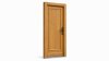 Porte d'entrée bois modèle M06 sur mesure — dessin du modèle, chêne verni