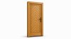 Porte d'entrée bois modèle M08 sur mesure — dessin du modèle, chêne verni