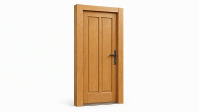 Porte d'entrée bois modèle M12 sur mesure — dessin du modèle, chêne verni