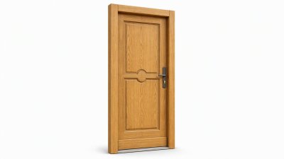 Porte d'entrée bois modèle M13 sur mesure — dessin du modèle, chêne verni