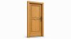 Porte d'entrée bois modèle M13 sur mesure — dessin du modèle, chêne verni