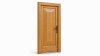 Porte d'entrée bois modèle M14 sur mesure — dessin du modèle, chêne verni