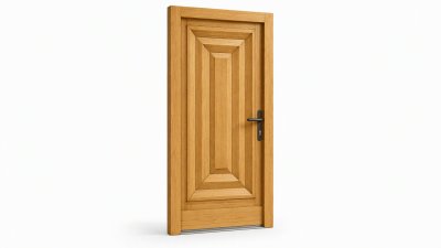 Porte d'entrée bois modèle M15 sur mesure — dessin du modèle, chêne verni