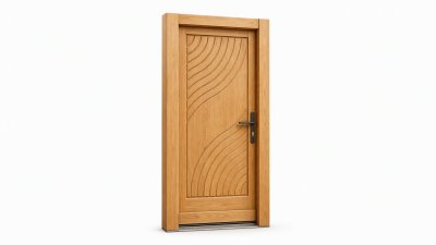Porte d'entrée bois modèle M16 sur mesure — dessin du modèle, chêne verni