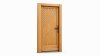 Porte d'entrée bois modèle M16 sur mesure — dessin du modèle, chêne verni