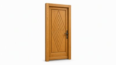 Porte d'entrée bois modèle M19 sur mesure — dessin du modèle, chêne verni