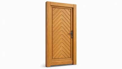Porte d'entrée bois modèle M23 sur mesure — dessin du modèle, chêne verni
