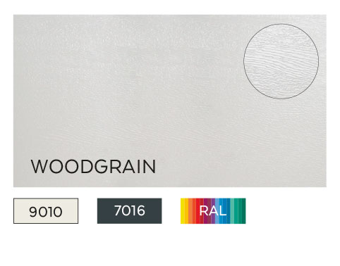 Porte de garage sectionnelle Sans ligne Woodgrain