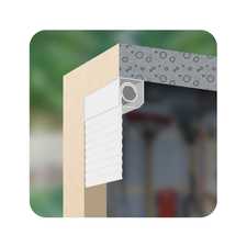 Pose entre murs - enroulement intérieur