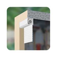 Pose entre murs - enroulement extérieur