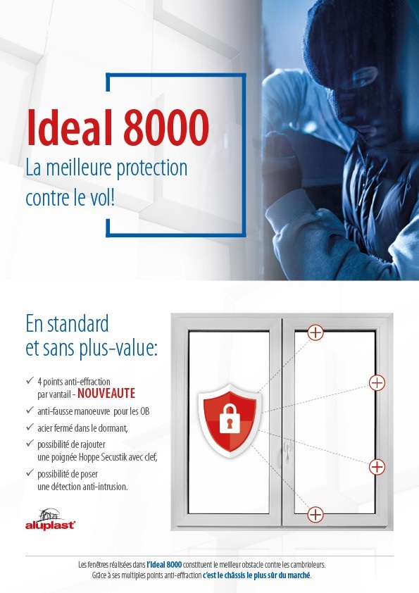 Aluplast Ideal 8000 - la sécurité à 200%