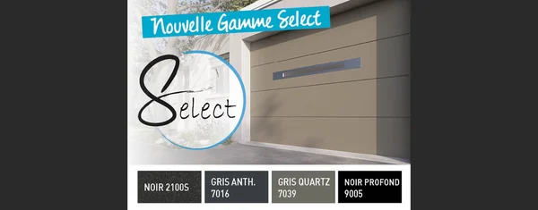 Nouveaux coloris tendance pour portes de garage : la gamme Select s'enrichit