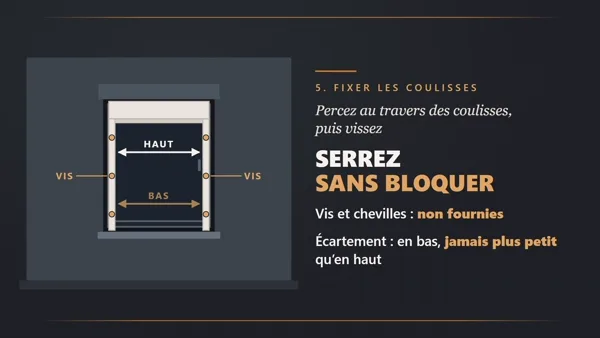 Installation d'un volet roulant : la pose pas à pas, entre murs ou en façade. La vidéo